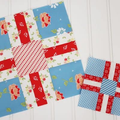 Moda Blockheads 4 Block 9 featured by Top US Quilt Blog, A Quilting Life