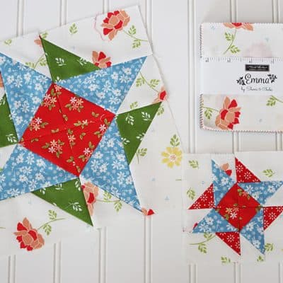 Moda Blockheads 4 Bonus Block 5 + More featured by Top US Quilt Blog, A Quilting Life