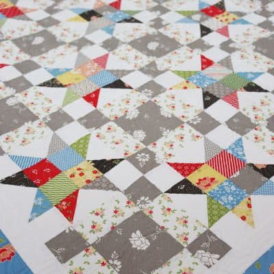 Bucket List Lap Quilt + Moda Blockheads 4 Bonus Block 3 featured by Top US Quilt Blog, A Quilting Life