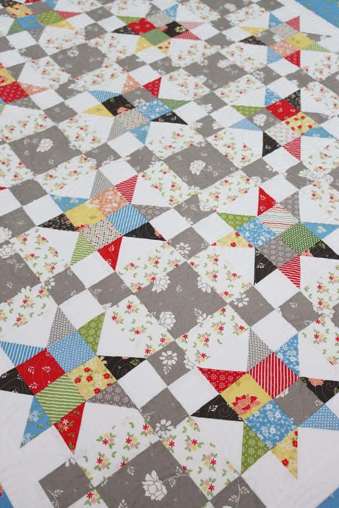 Bucket List Lap Quilt + Moda Blockheads 4 Bonus Block 3 featured by Top US Quilt Blog, A Quilting Life