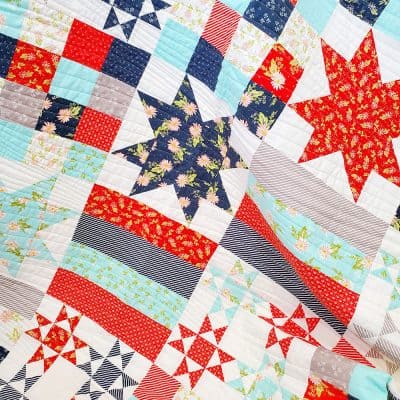 Red, White, and Blue Quilts featured by Top US Quilt Blog, A Quilting Life