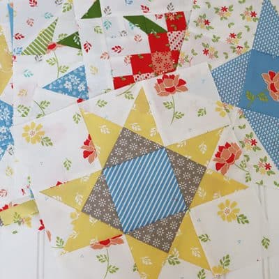 Moda Blockheads 4 Block 13 featured by Top US Quilt Blog, A Quilting Life