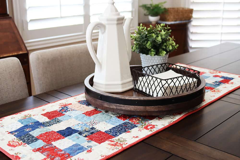 Red, White and Blue Decor featured by Top US Quilt Blog, A Quilting Life