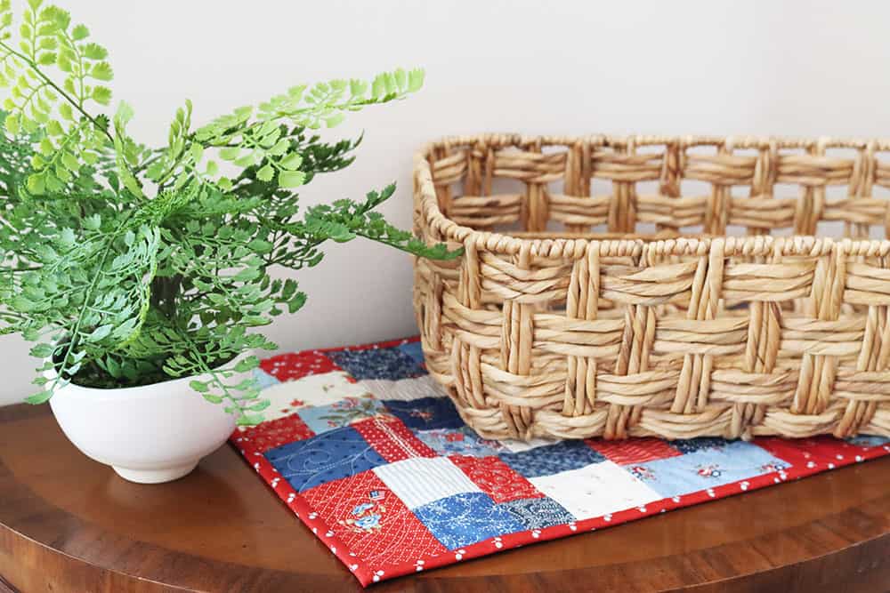 Red, White and Blue Decor featured by Top US Quilt Blog, A Quilting Life