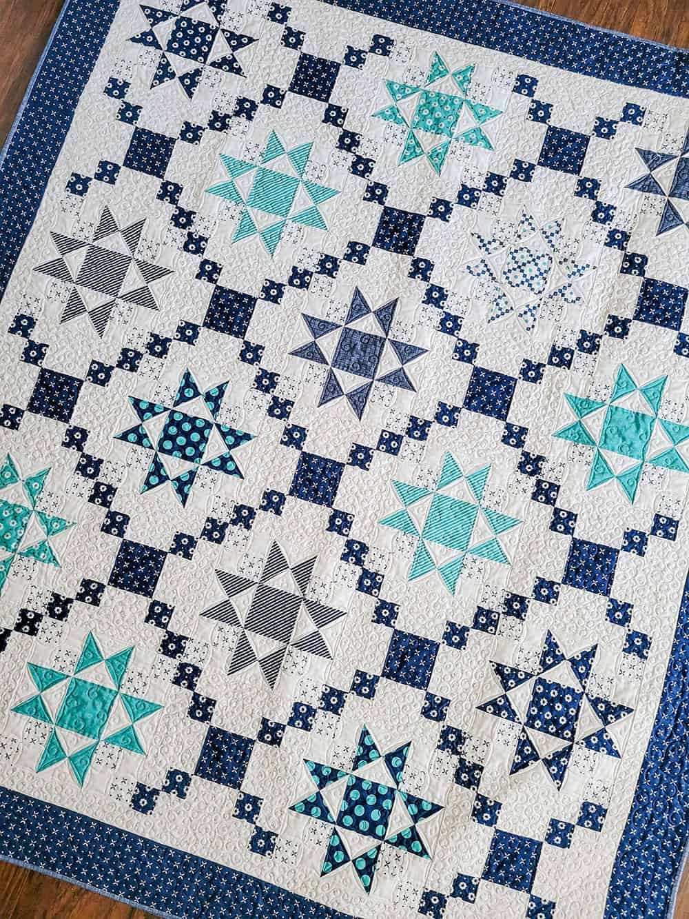 Brightly Fat Eighth/Fat Quarter Quilt featured by Top US Quilt Blog, A Quilting Life