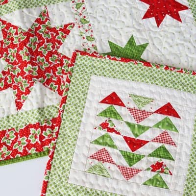 Table Runner & Mini Quilt | July Small Projects featured by Top US Quilt Blog, A Quilting Life