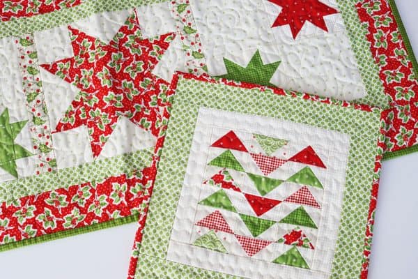 Table Runner & Mini Quilt | July Small Projects featured by Top US Quilt Blog, A Quilting Life
