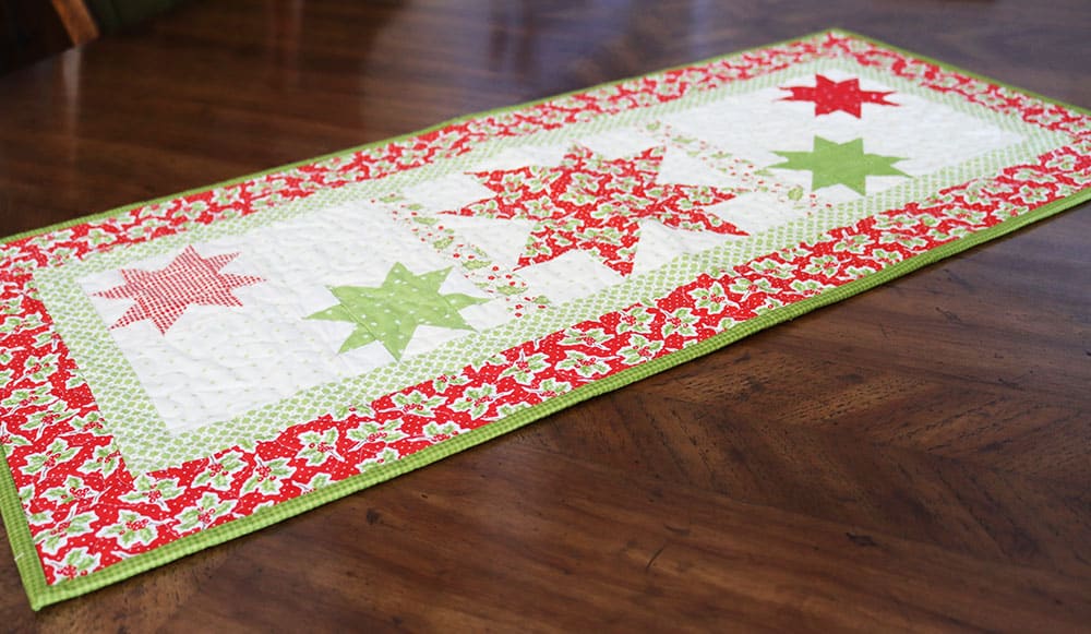 Table Runner & Mini Quilt | July Small Projects featured by Top US Quilt Blog, A Quilting Life
