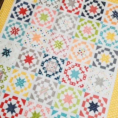 Delight Vintage Star Quilt featured by Top US Quilt Blog, A Quilting Life