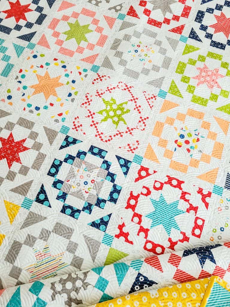 Delight Vintage Star Quilt featured by Top US Quilt Blog, A Quilting Life