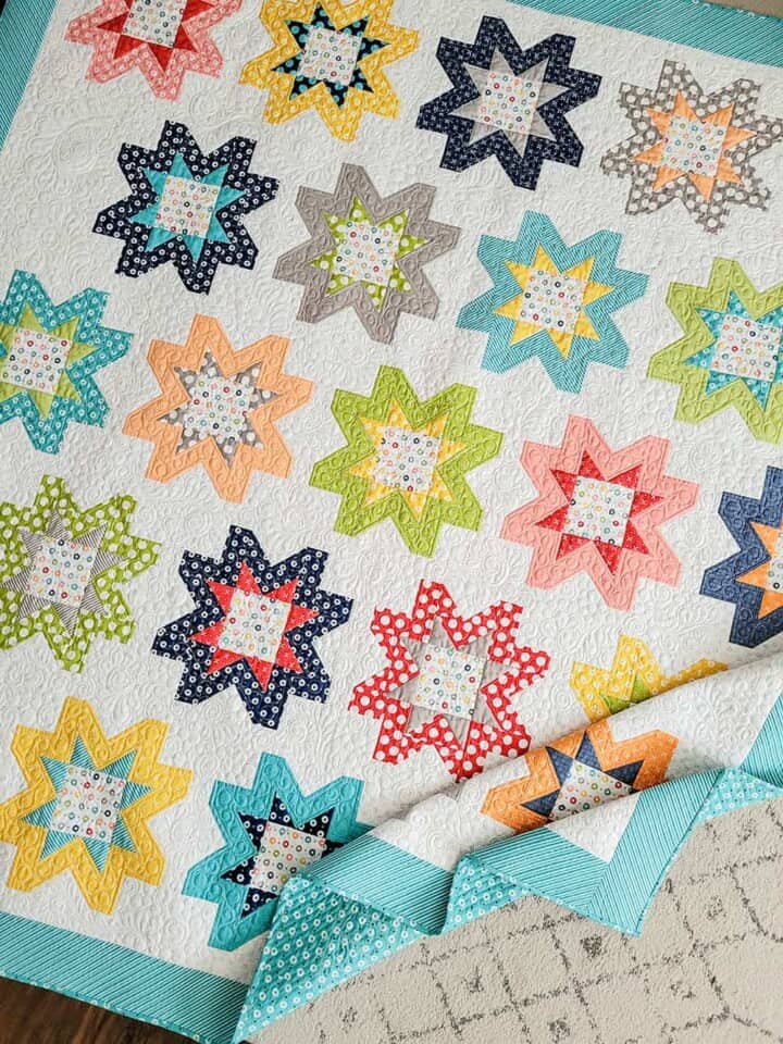 Fresh Flowers Fat Quarter Quilt A Quilting Life
