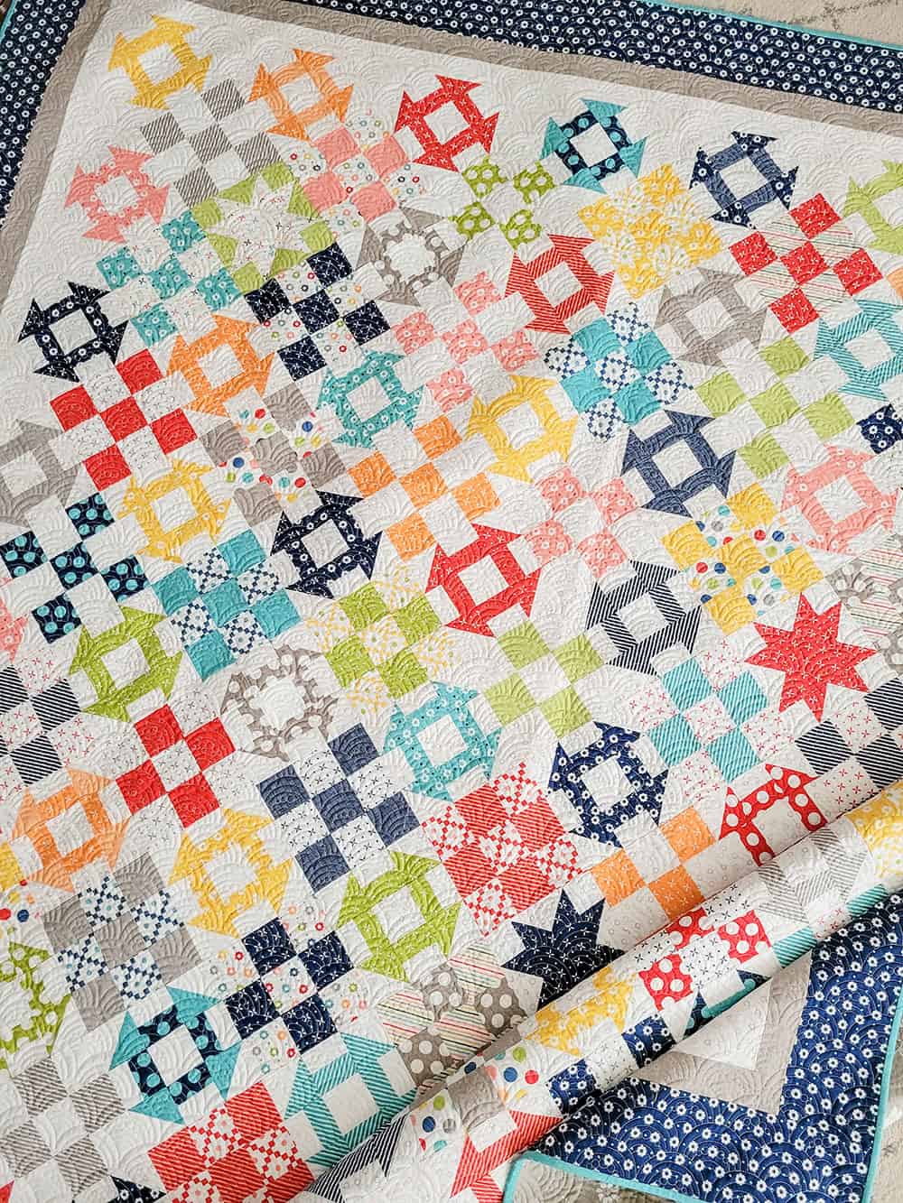 Happy Go Lucky Quilt Sew Along featured by Top US Quilt Blog, A Quilting Life