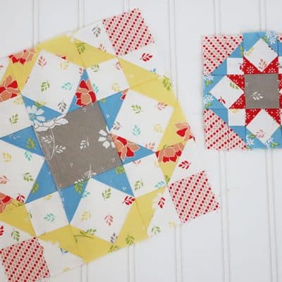Moda Blockheads 4 Block 17 featured by Top US Quilt Blog, A Quilting Life