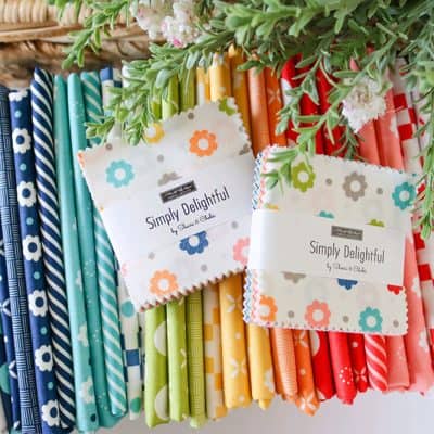 Simply Delightful Fabrics by Sherri & Chelsi featured by Top US Quilt Blog, A Quilting Life