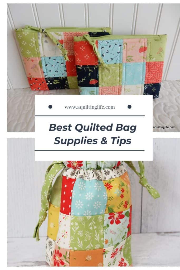 Quilted Bag Supplies and Tips featured by Top US Quilt Blog, A Quilting Life