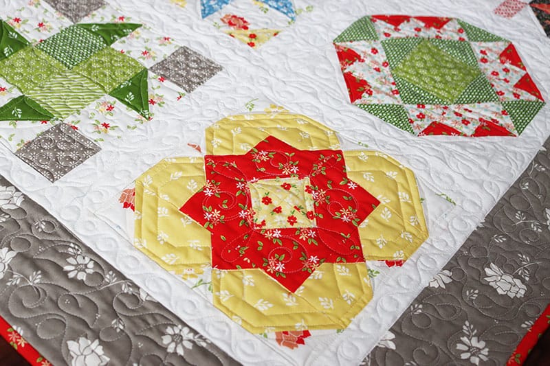 Moda Blockheads 4 Block 28 + Quilt Finish featured by Top US Quilting Blog, A Quilting Life