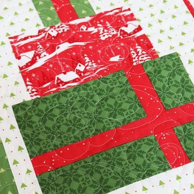 Christmastime Mystery Quilt Block 4 featured by Top US Quilt Blog, A Quilting Life