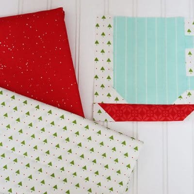 Christmastime Sew Along Block 1 featured by Top US Quilt Blog, A Quilting Life