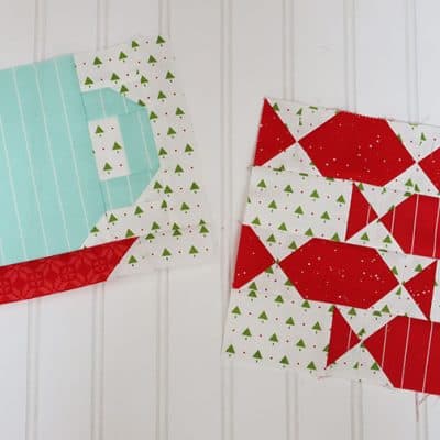Christmastime Sew Along Block 2 featured by Top US Quilt Blog, A Quilting Life