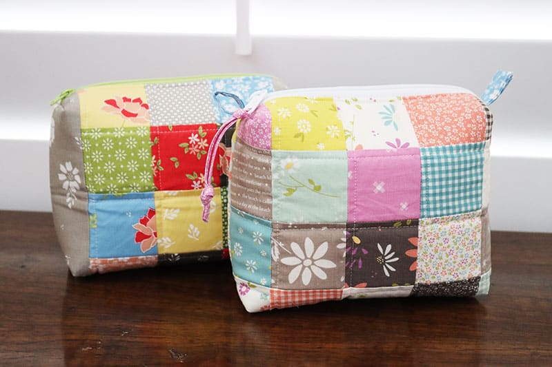 Mini Charm Bag Tutorial | Free Moda Pattern featured by Top US Quilt Blog, A Quilting Life