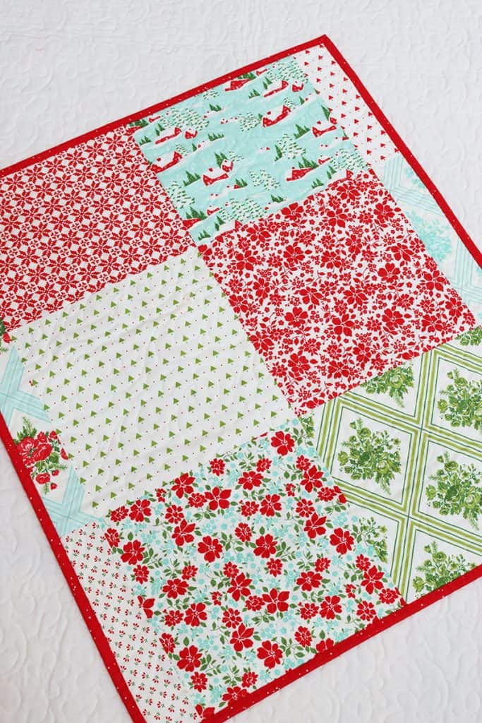 Christmastime Mystery Quilt Finishing featured by Top US Quilt Blog, A Quilting Life