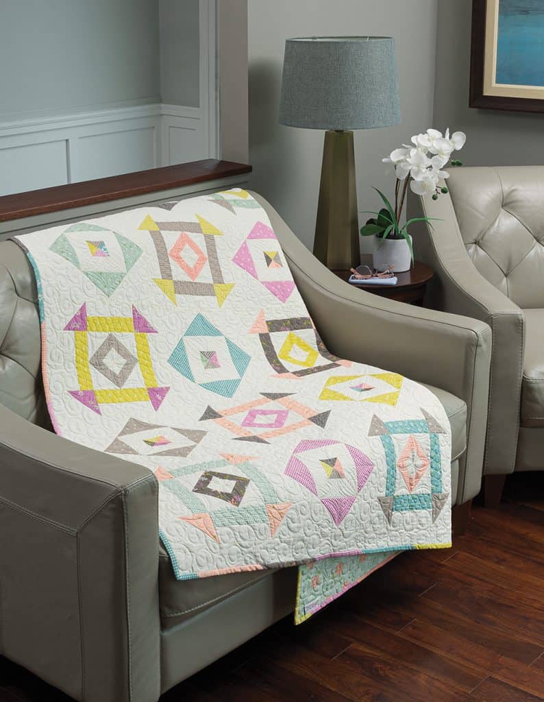 Fast & Fun Lap Quilts + Table Runner featured by Top US Quilt Blog, A Quilting Life