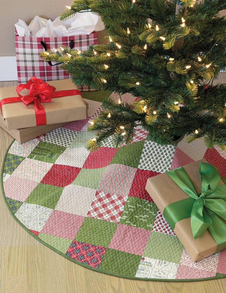 Favorite Handmade Tree Skirts featured by Top US Quilting Blog, A Quilting Life