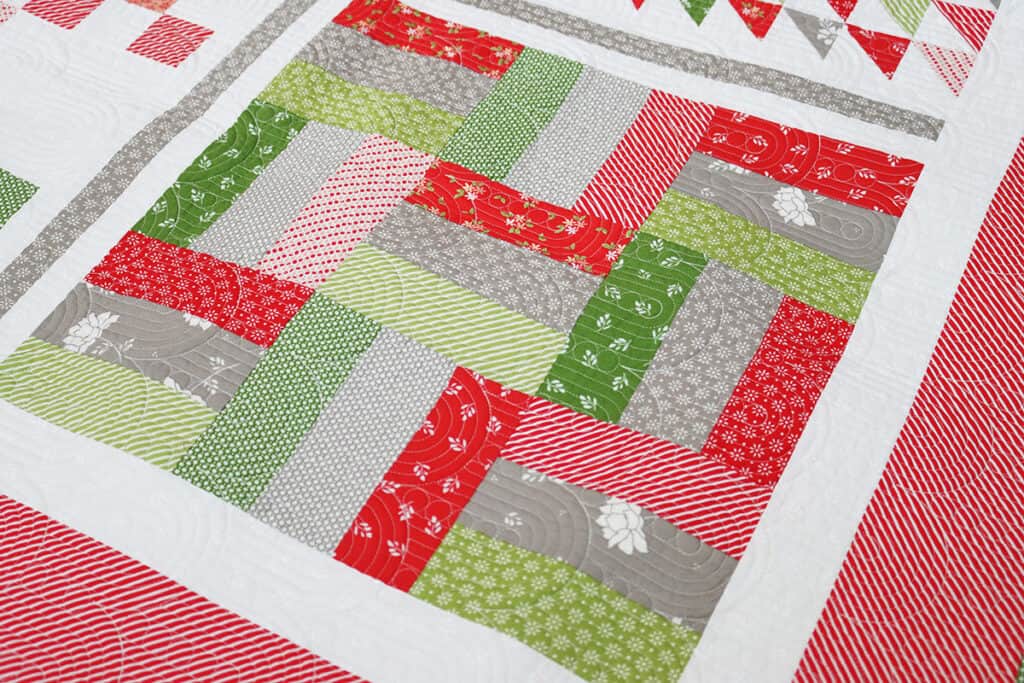 Home for the Holidays Sampler Block 8 featured by Top US Quilt Blog, A Quilting Life 