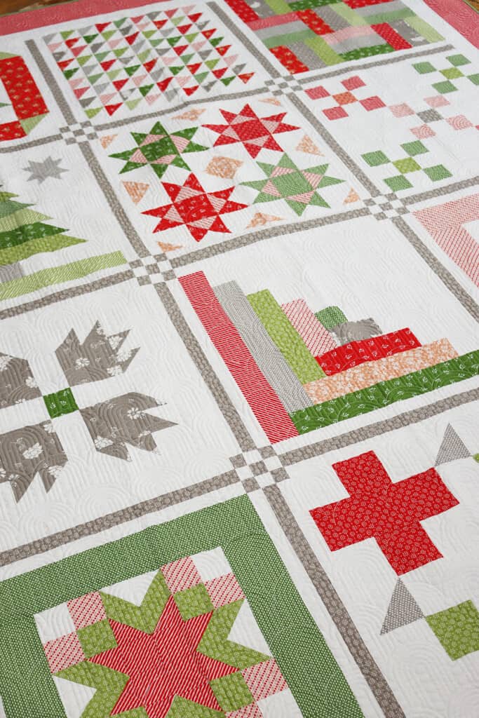 Home for the Holidays Sampler Finishing featured by Top US Quilt Blog, A Quilting Life