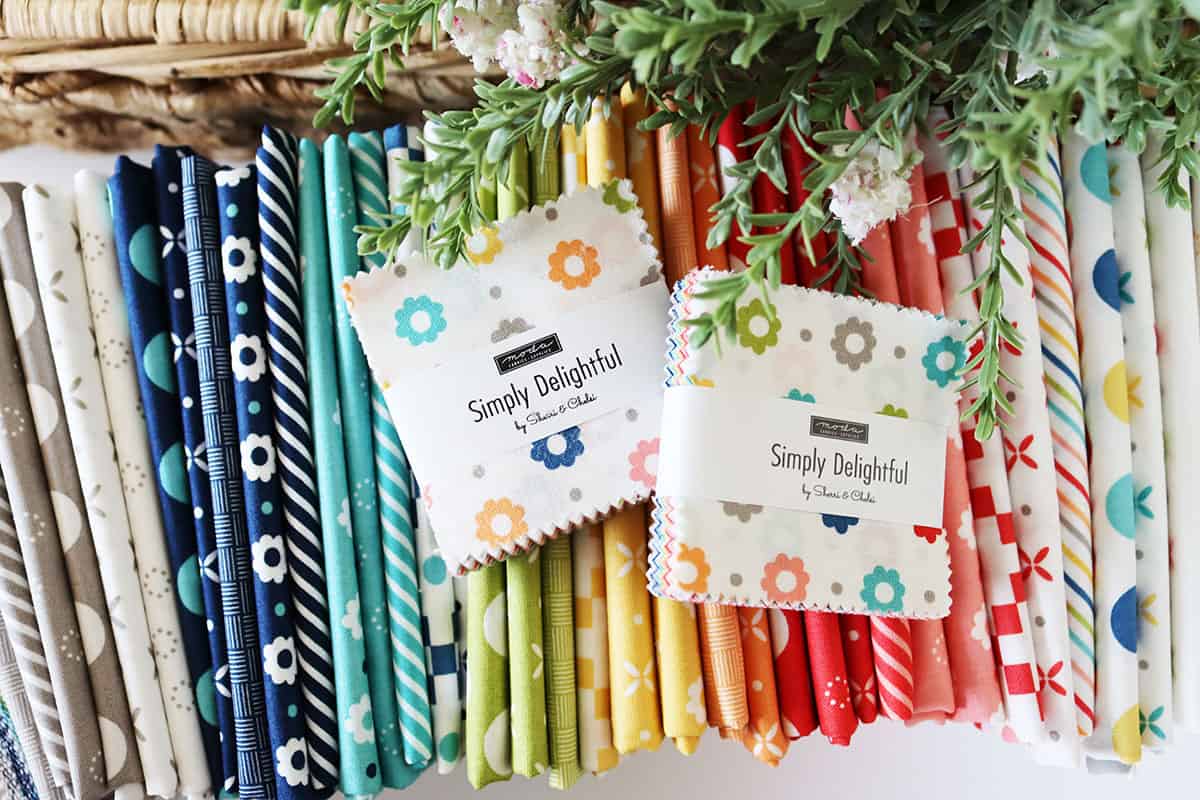 Simply Delightful + Favorite Things Bella Solids Coordinates featured by Top US Quilt Blog, A Quilting Life