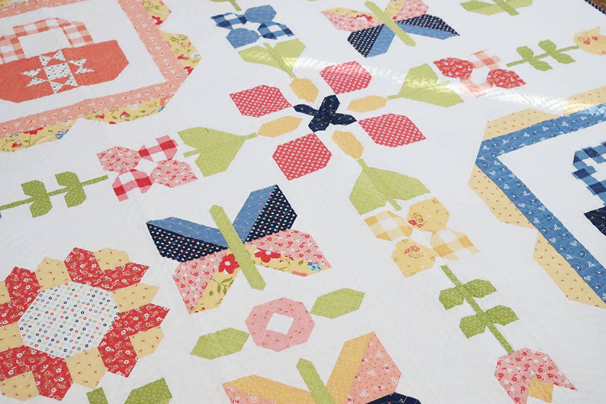 Bountiful Charity Quilt Fabric Requirements featured by Top US Quilt Blog, A Quilting Life