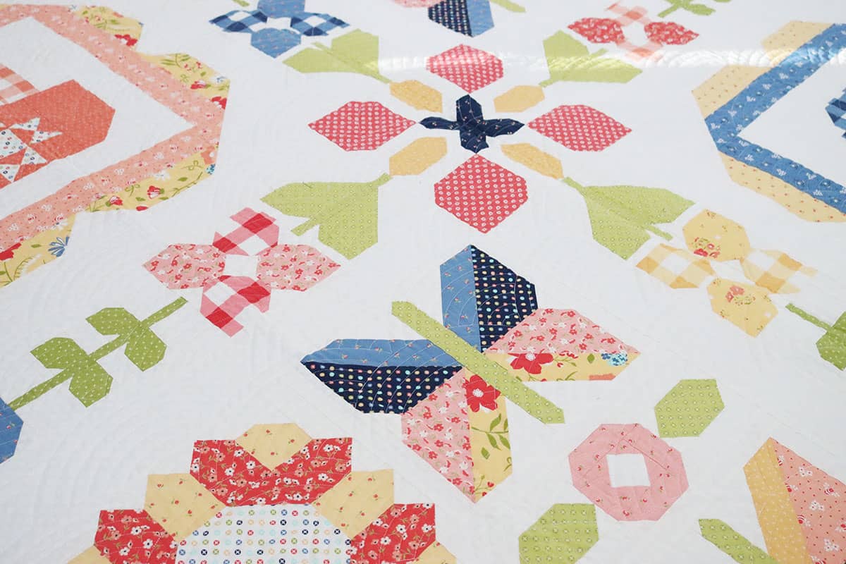 Bountiful Charity Quilt Fabric Requirements featured by Top US Quilt Blog, A Quilting Life