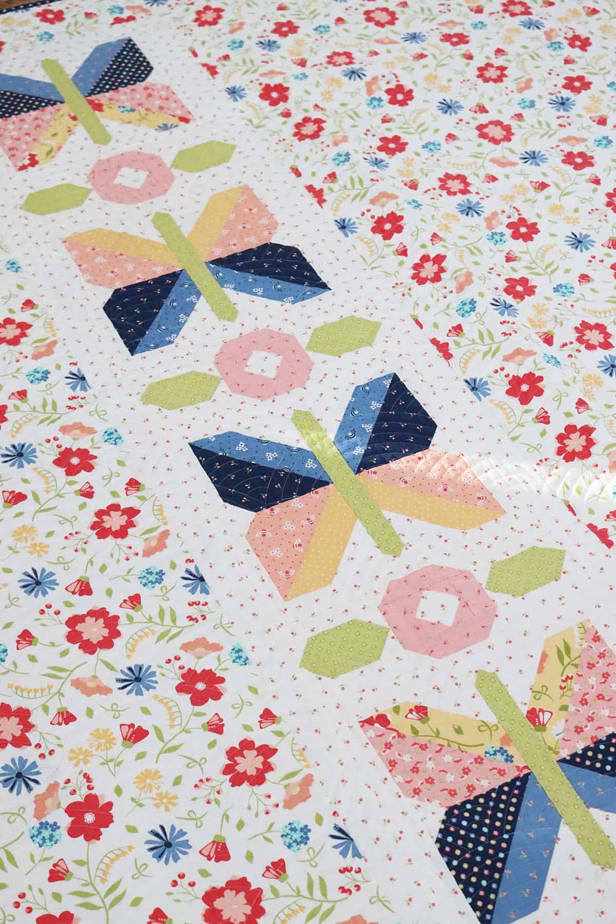 Bountiful Charity Quilt Fabric Requirements featured by Top US Quilt Blog, A Quilting Life