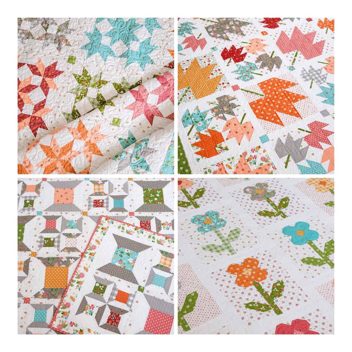 Summer Sky 2 Fat Quarter Quilt featured by Top US Quilt Blog, A Quilting Life