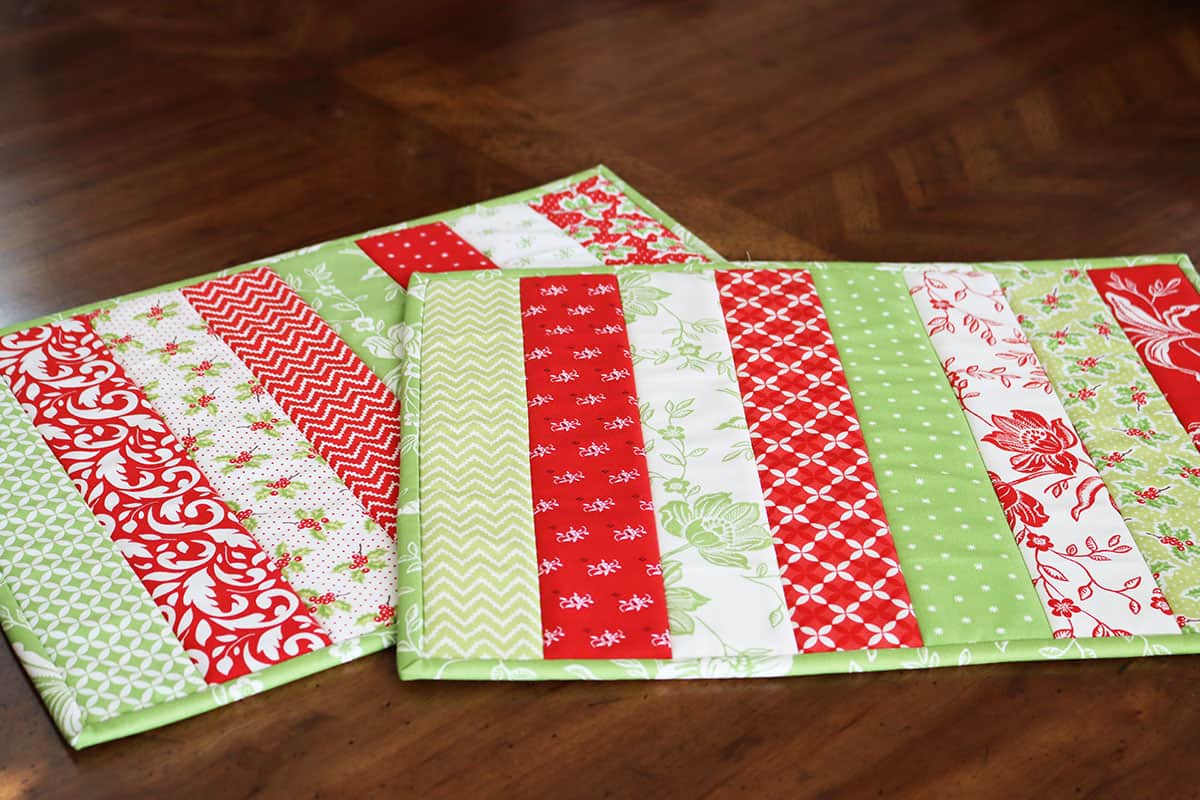 Easy Placemat Patterns + Free Pattern A Quilting Life