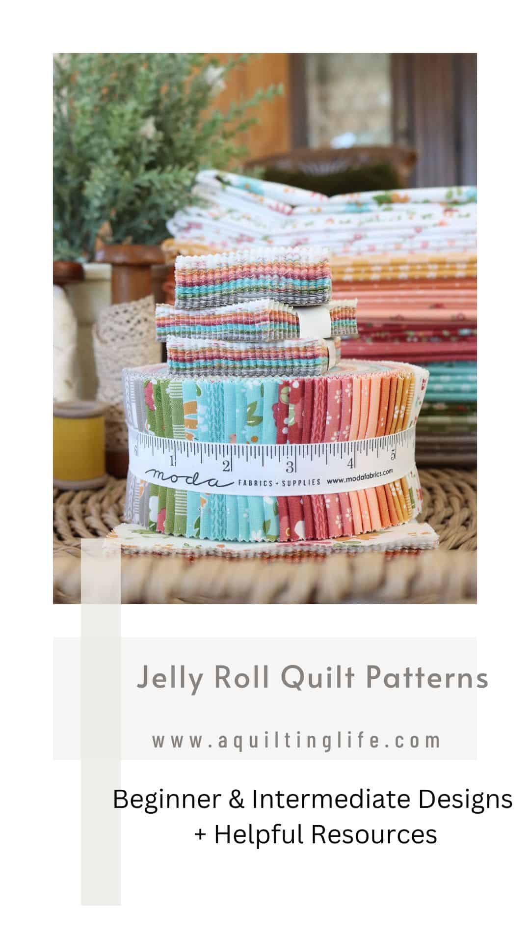 Jelly Roll Quilt Patterns from A Quilting Life featured by Top US Quilt Blog, A Quilting Life