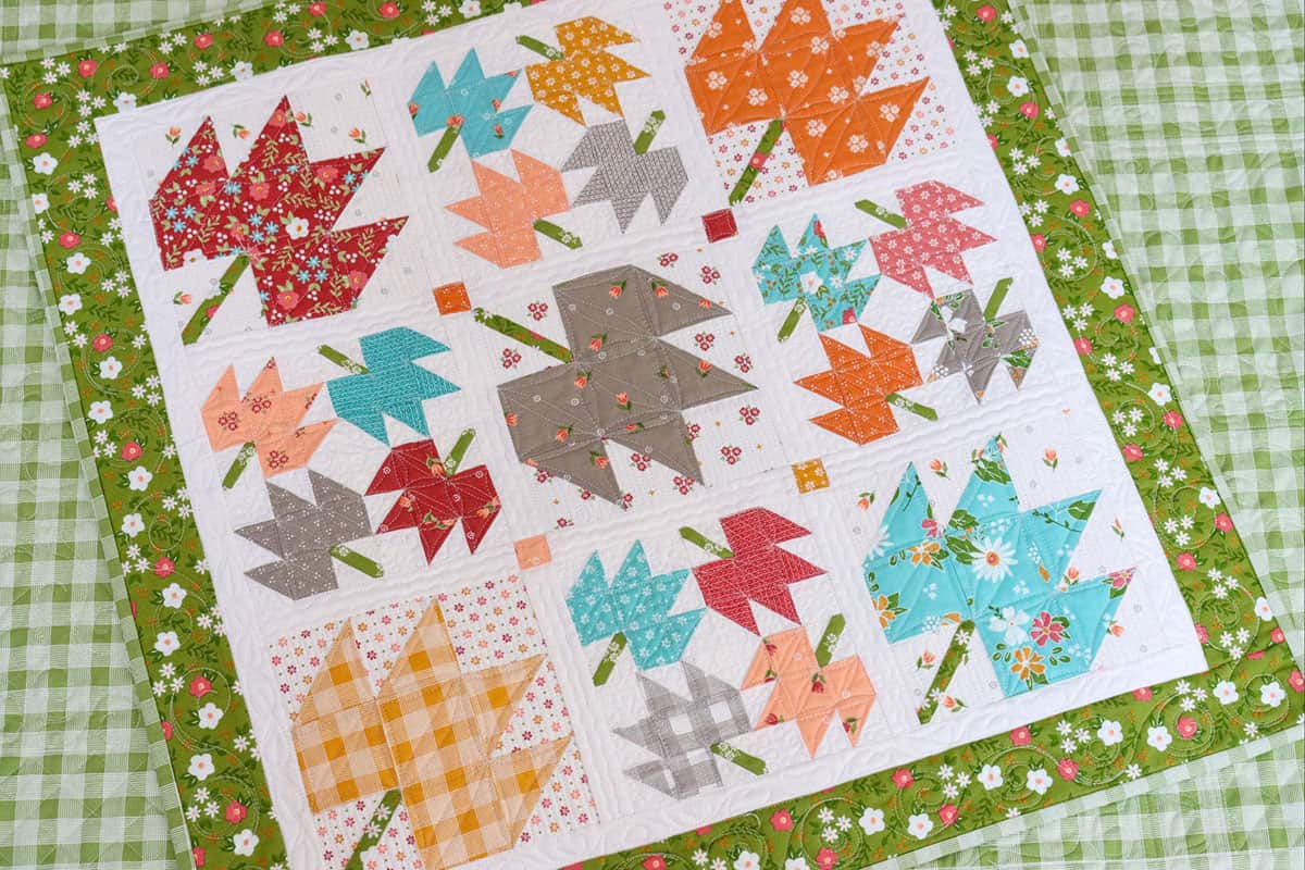 Maple Sky Remix Fat Quarter Quilt + Mini featured by Top US Quilt Blog, A Quilting Life