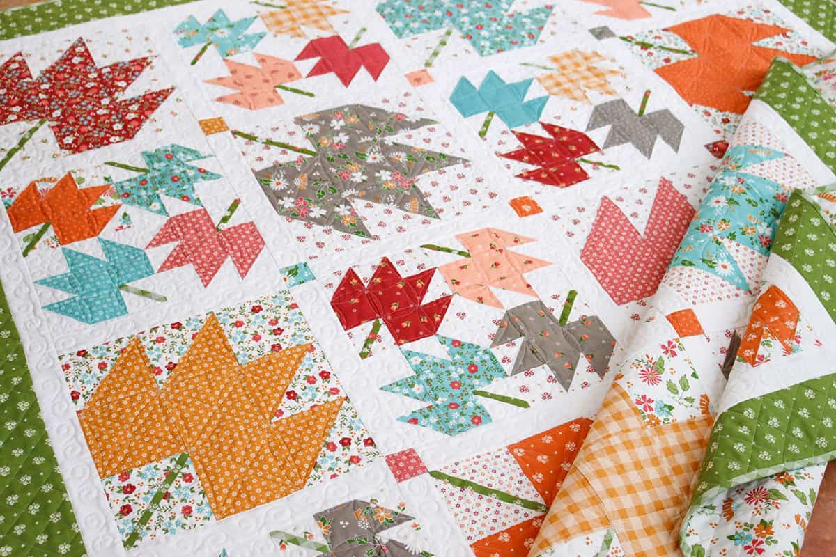 Maple Sky Remix Fat Quarter Quilt + Mini featured by Top US Quilt Blog, A Quilting Life