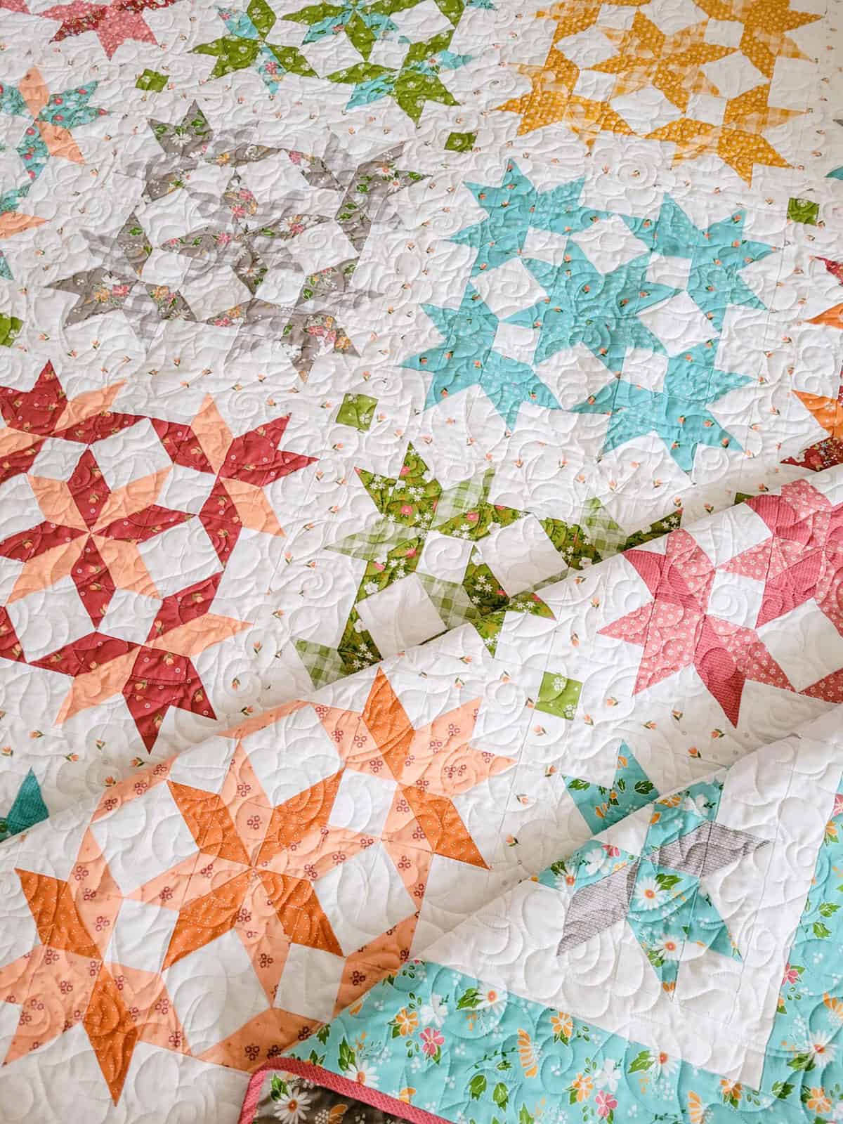 Summer Sky 2 Fat Quarter Quilt featured by Top US Quilt Blog, A Quilting Life