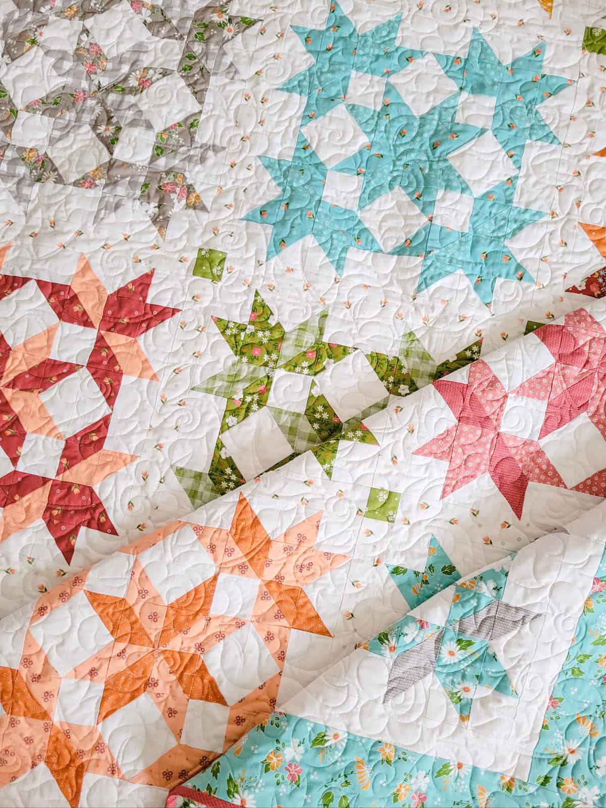 Summer Sky 2 Fat Quarter Quilt featured by Top US Quilt Blog, A Quilting Life