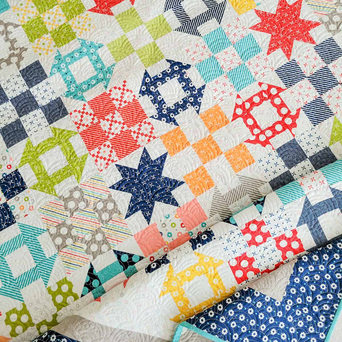 Happy Go Lucky Quilt Sew Along featured by Top US Quilt Blog, A Quilting Life