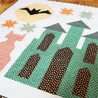 Haunted Halloween Mystery Quilt Finishing featured by Top US Quilt Blog, A Quilting Life