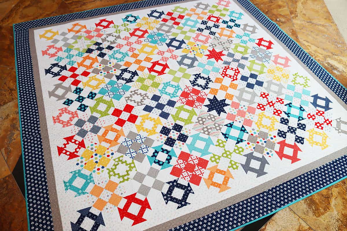 Happy Go Lucky Quilt Sew Along Week 3 featured by Top US Quilt Blog, A Quilting Life