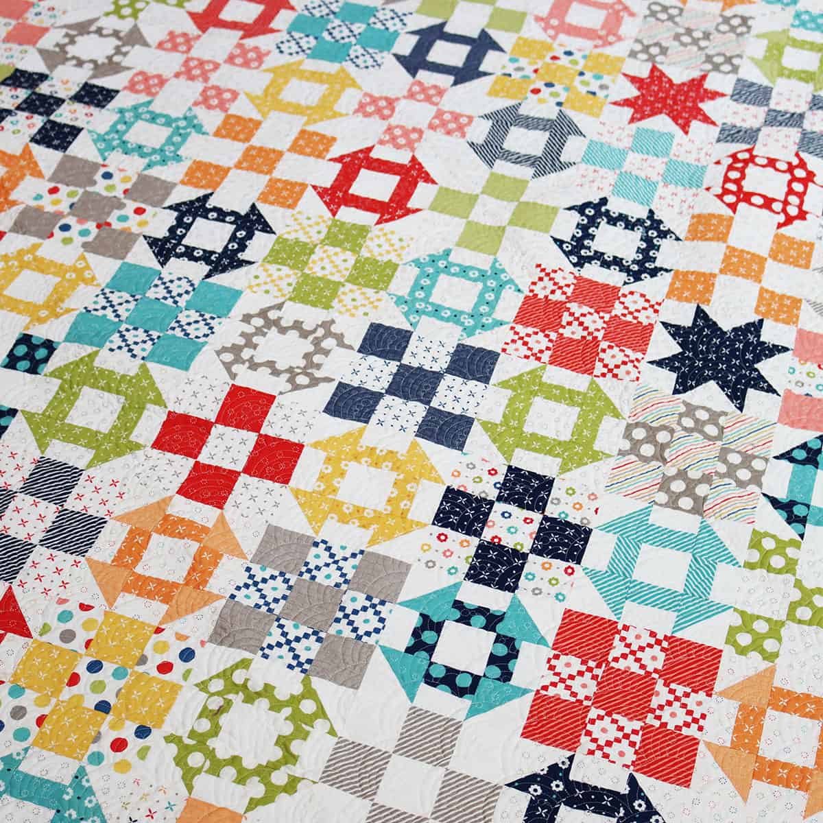 Happy Go Lucky Quilt Sew Along Week 3 featured by Top US Quilt Blog, A Quilting Life