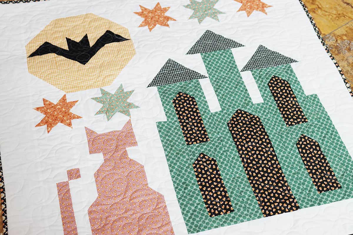 Haunted Halloween Mystery Quilt Finishing featured by Top US Quilt Blog, A Quilting Life