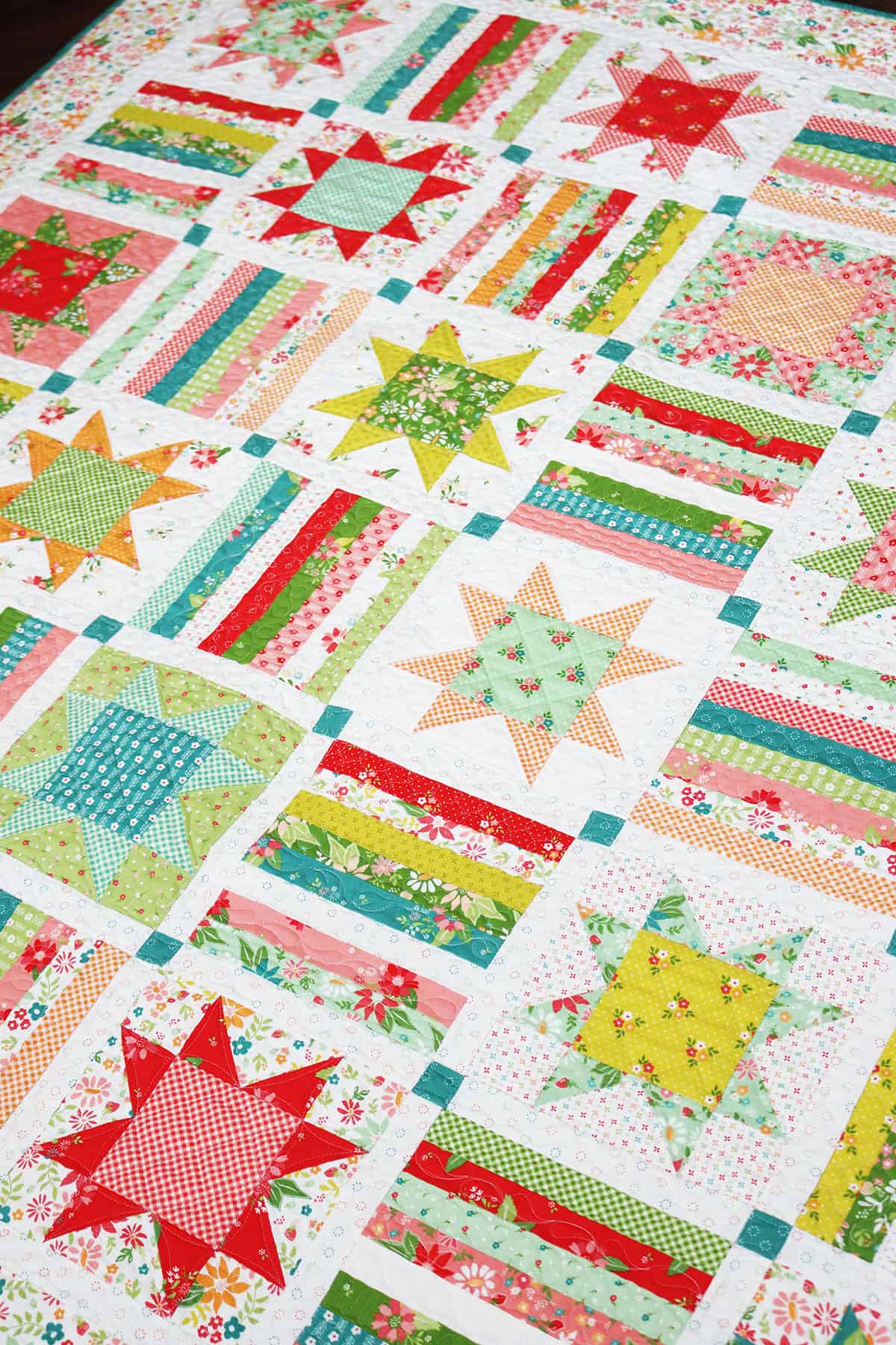 Four Square & Getaway Quilts featured by Top US Quilt Blog, A Quilting Life