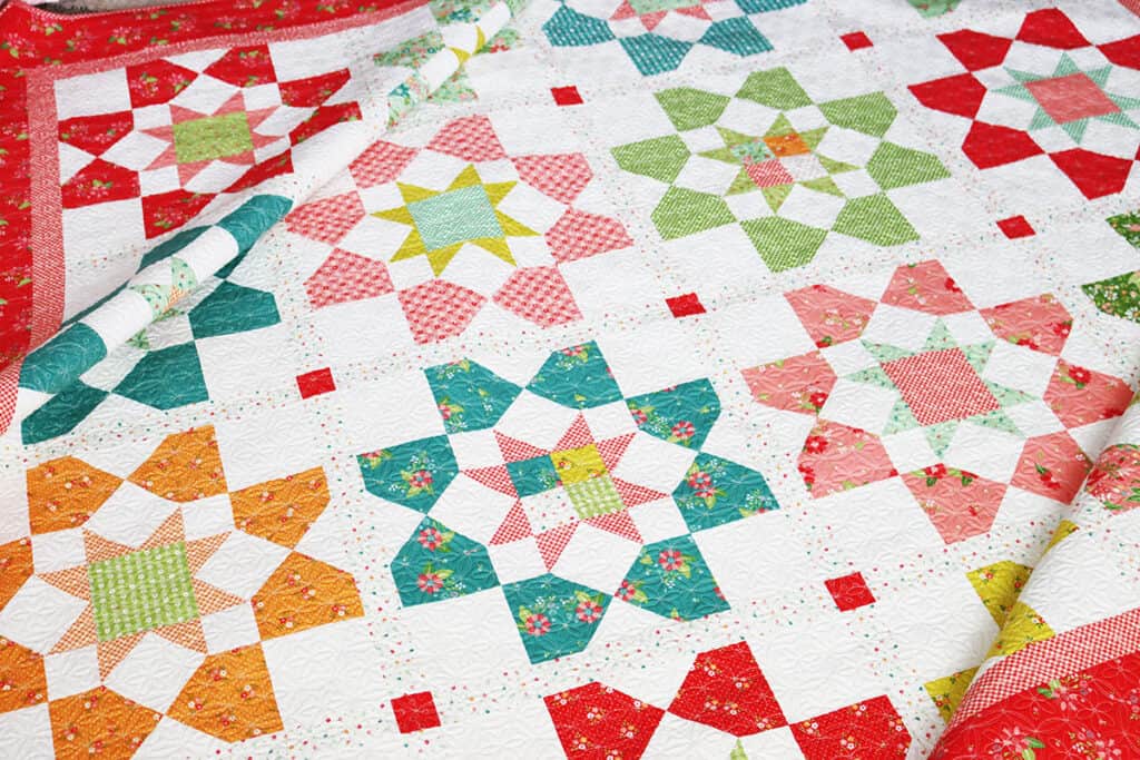 Montage Fat Eighth Quilt in Two Sizes featured by Top US Quilt Blog, A Quilting Life