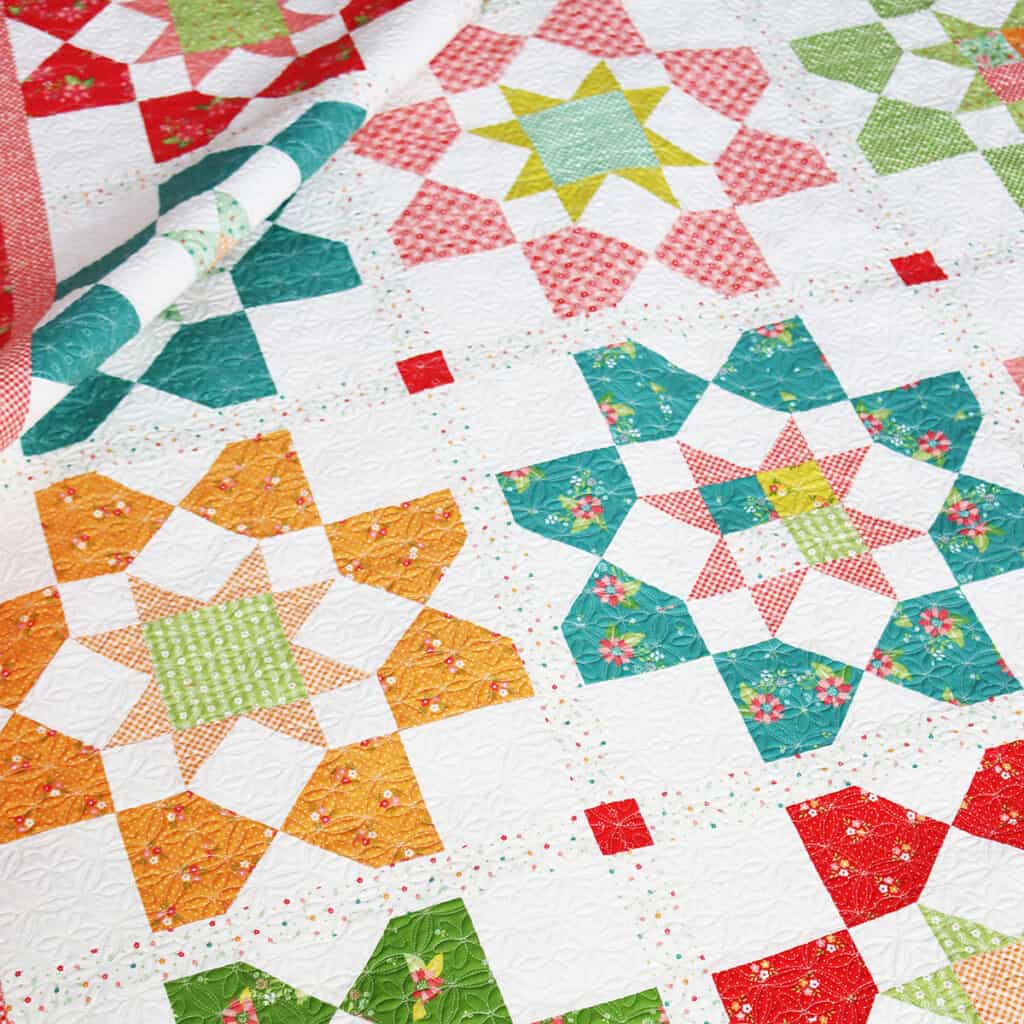 Montage Fat Eighth Quilt in Two Sizes featured by Top US Quilt Blog, A Quilting Life