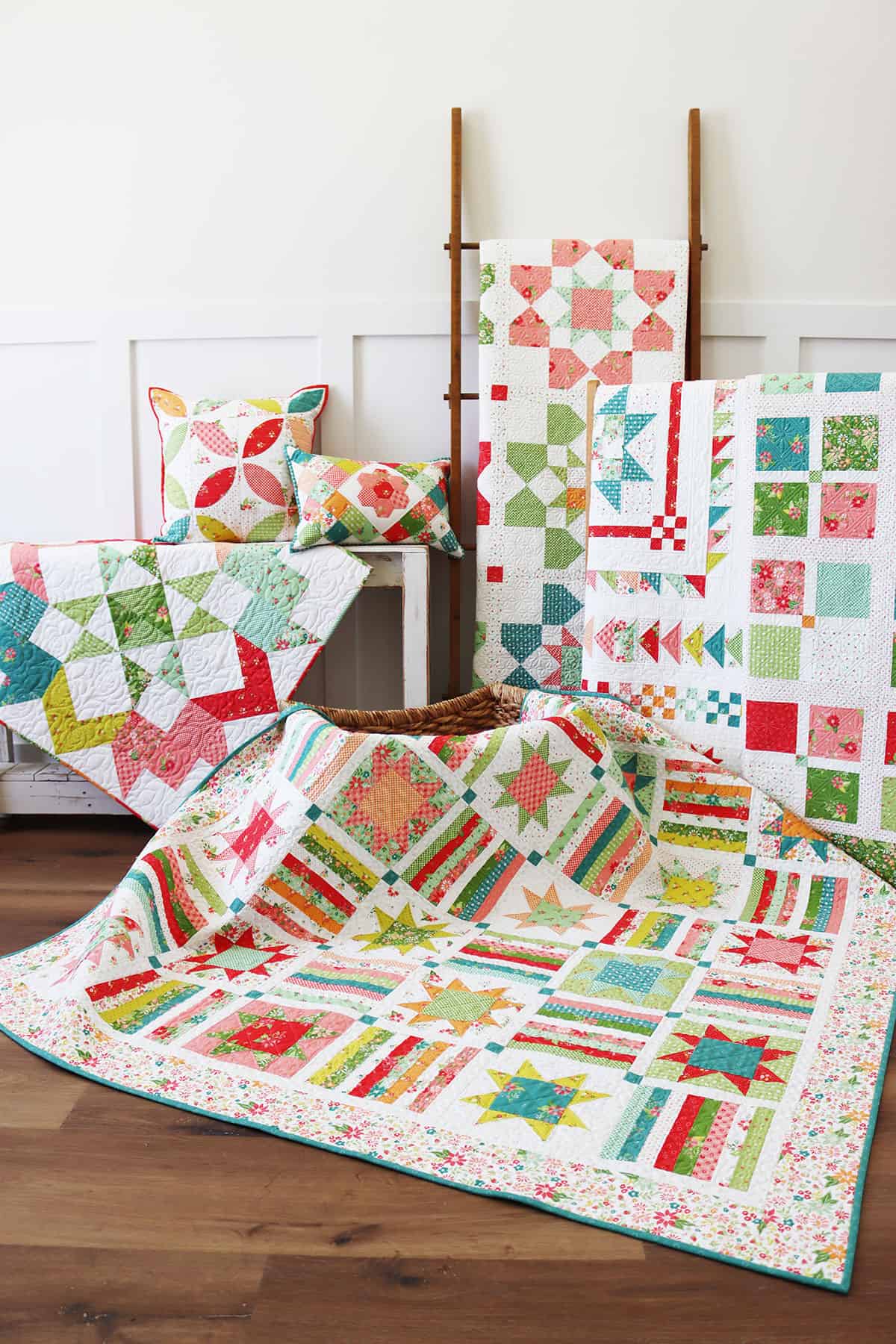 Four Square & Getaway Quilts featured by Top US Quilt Blog, A Quilting Life