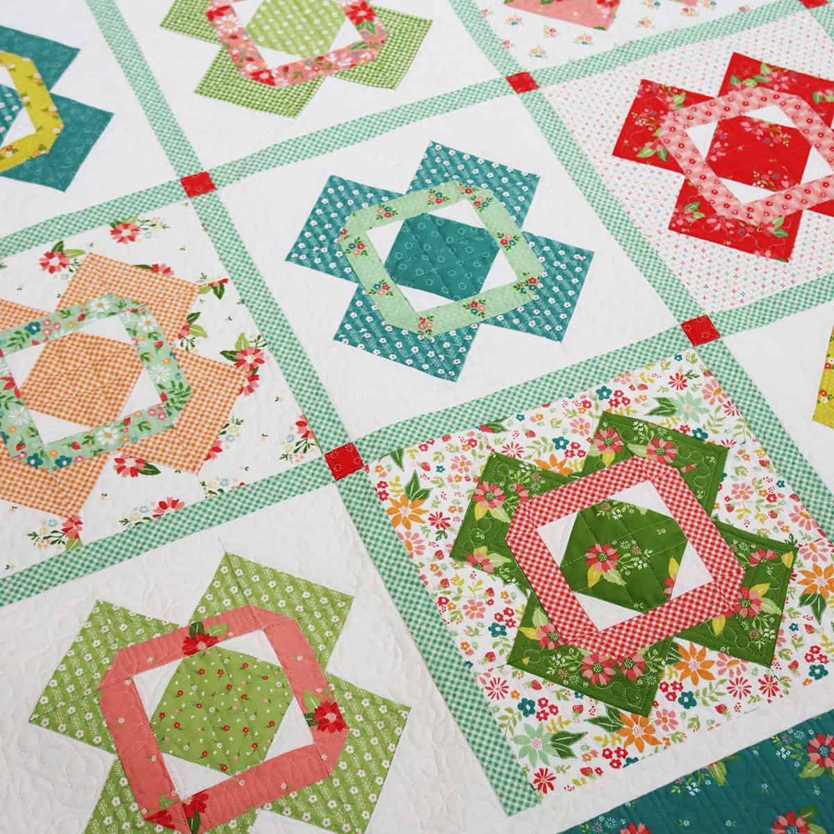 Vintage 2 Fat Eighth Quilt Featured by Top US Quilt Blog, A Quilting Life